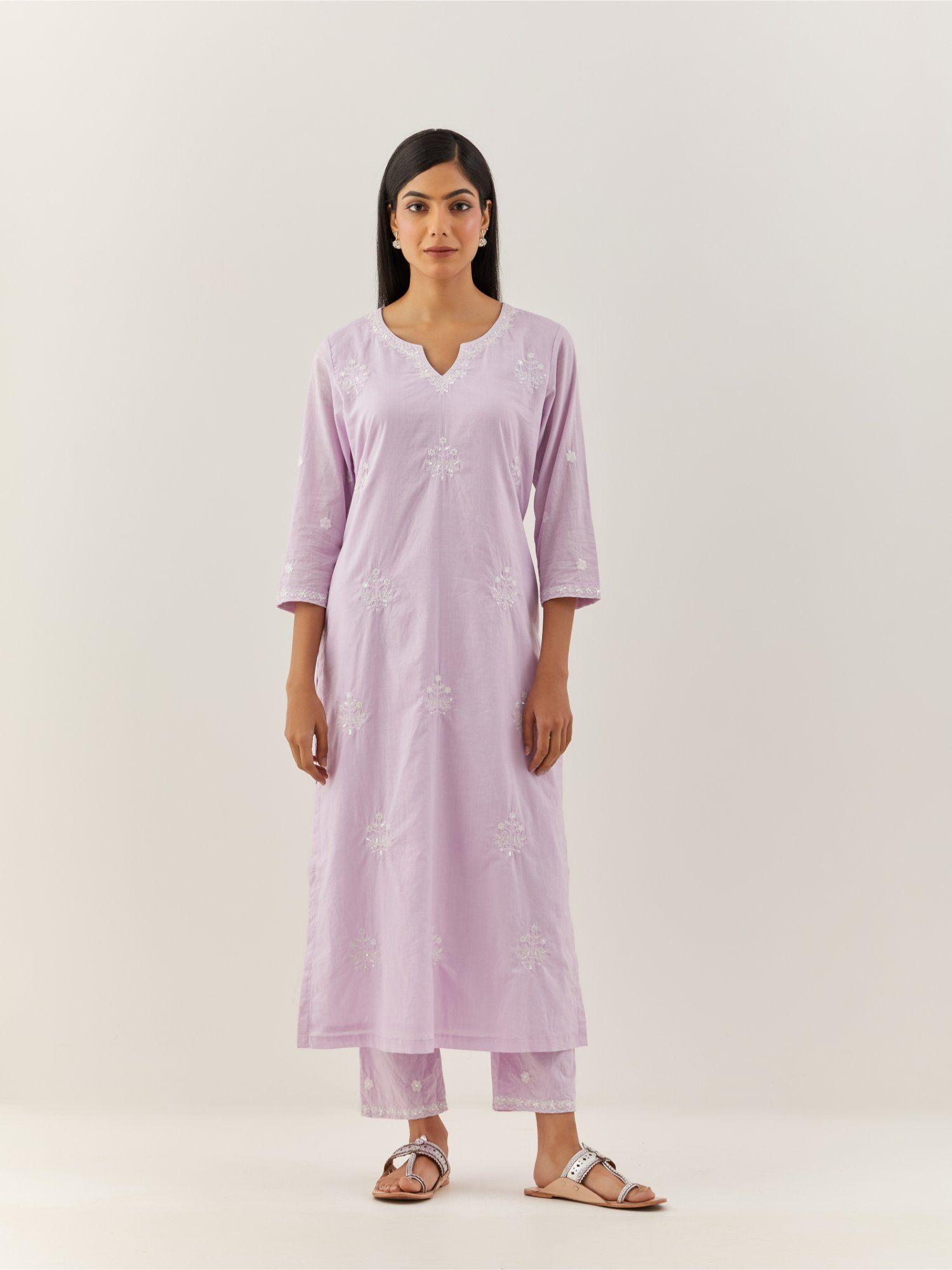 lavender kurta