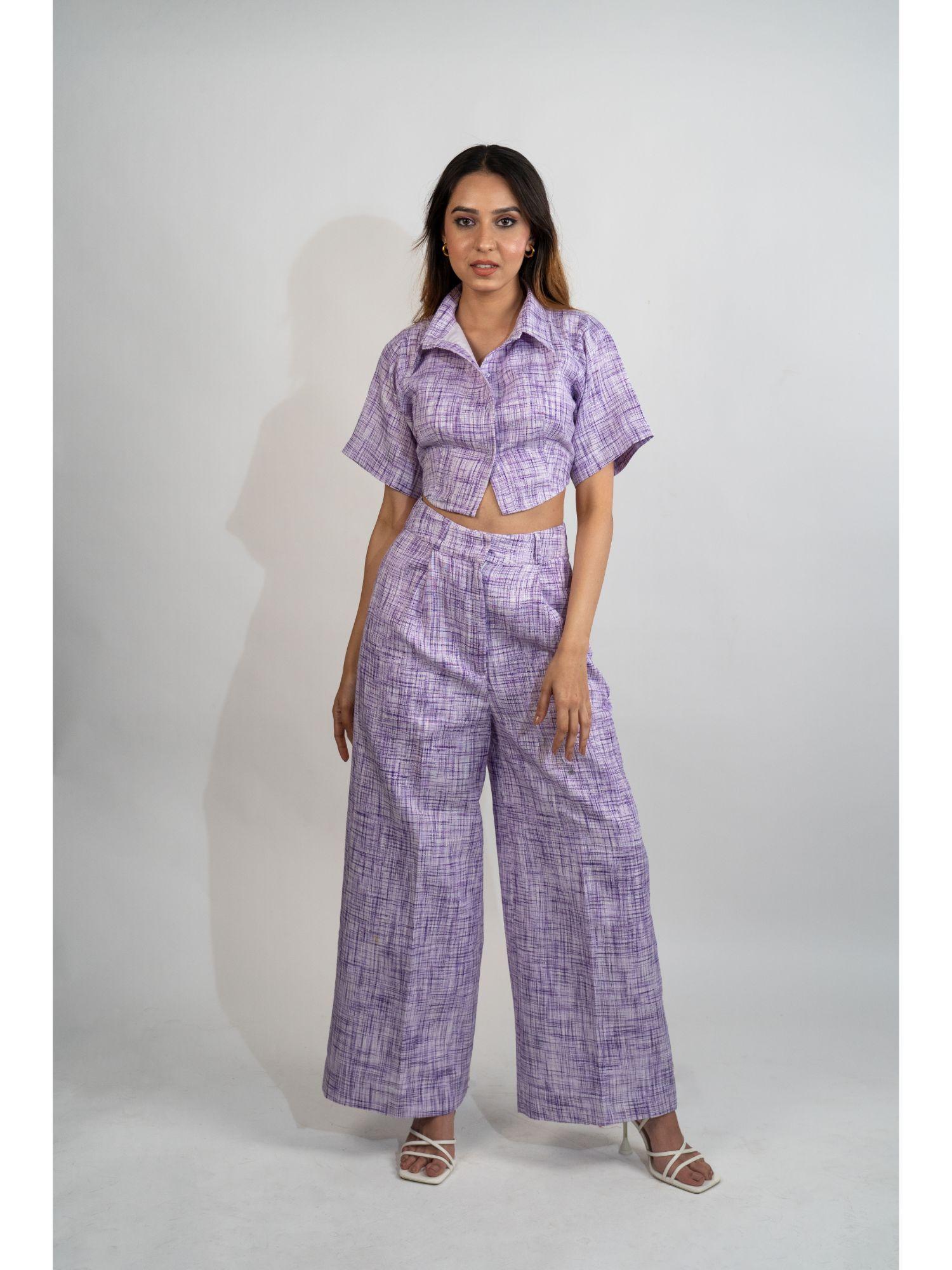 lavender linen addy co-ord