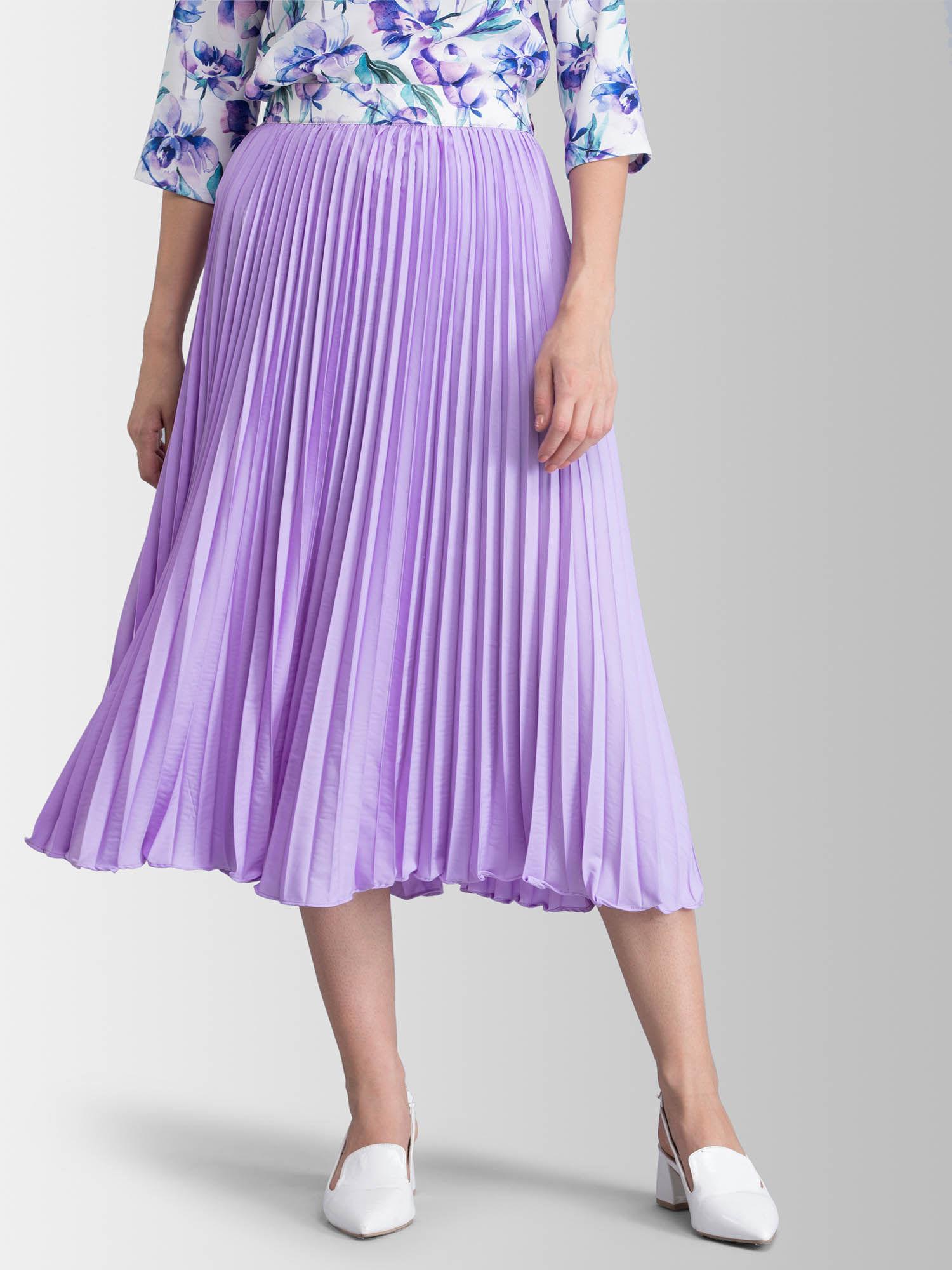 lavender pleated skirt -26
