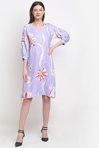 lavender printed tunic