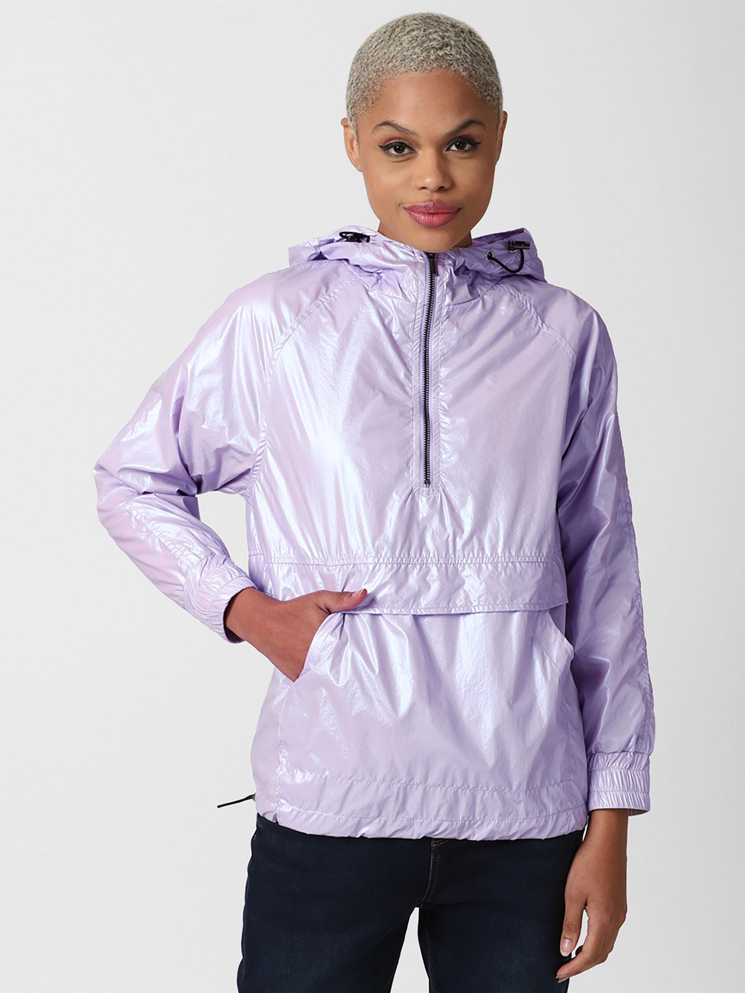 lavender textured jacket
