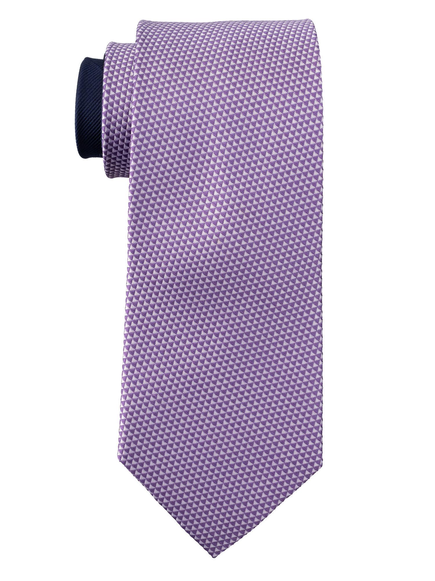 lavender with navy blue tail silk tie
