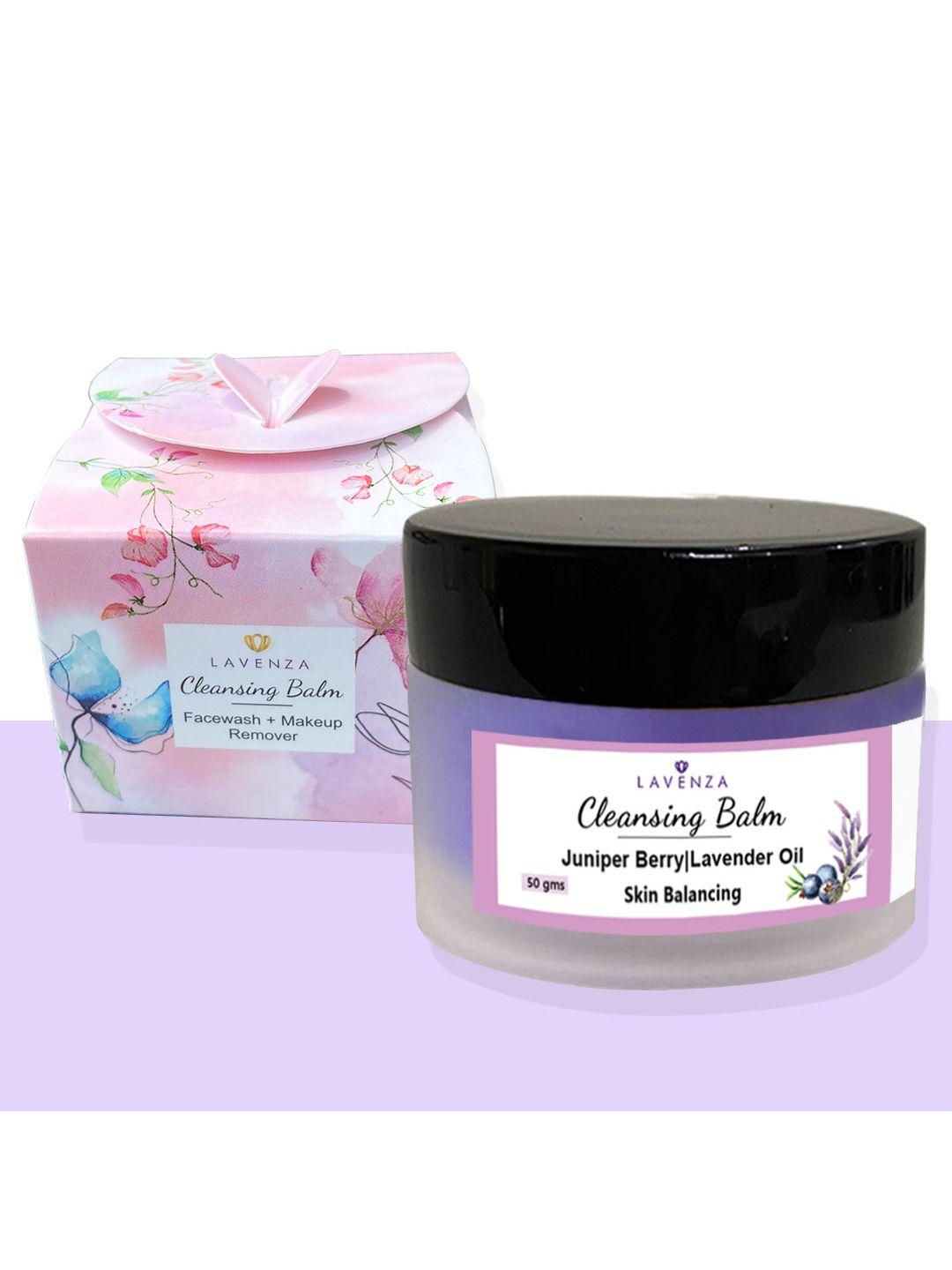 lavenza moonland balancing cleansing balm with juniper berries & lavender - 50g