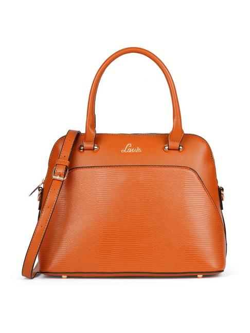 lavie liz valle dome tan textured medium satchel handbag