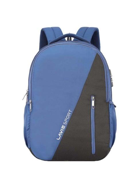 lavie sport diagonal 36 ltrs navy medium laptop backpack