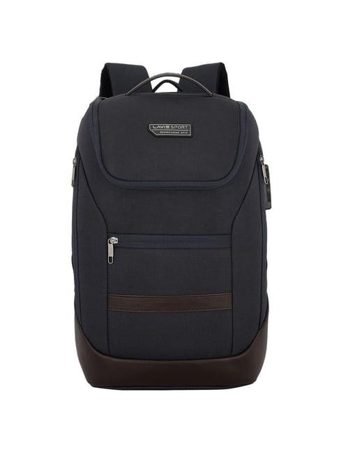 lavie sport emperor navy & brown 32 ltrs large laptop backpack