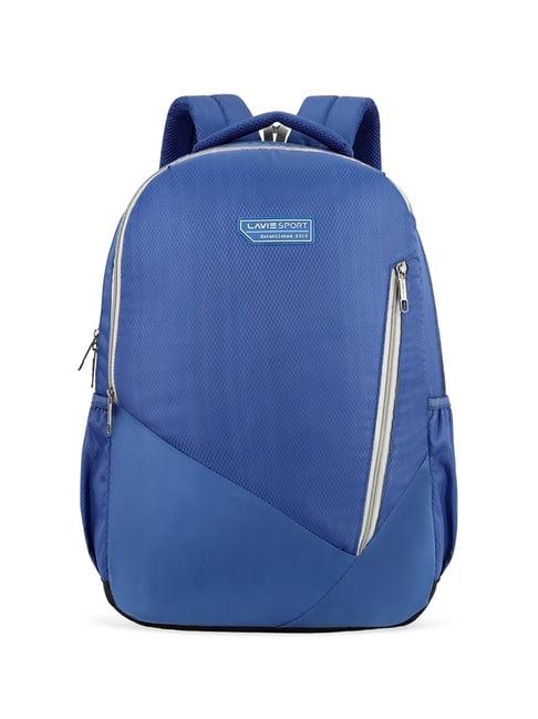 lavie sport lozenge pro navy polyester solid laptop backpack