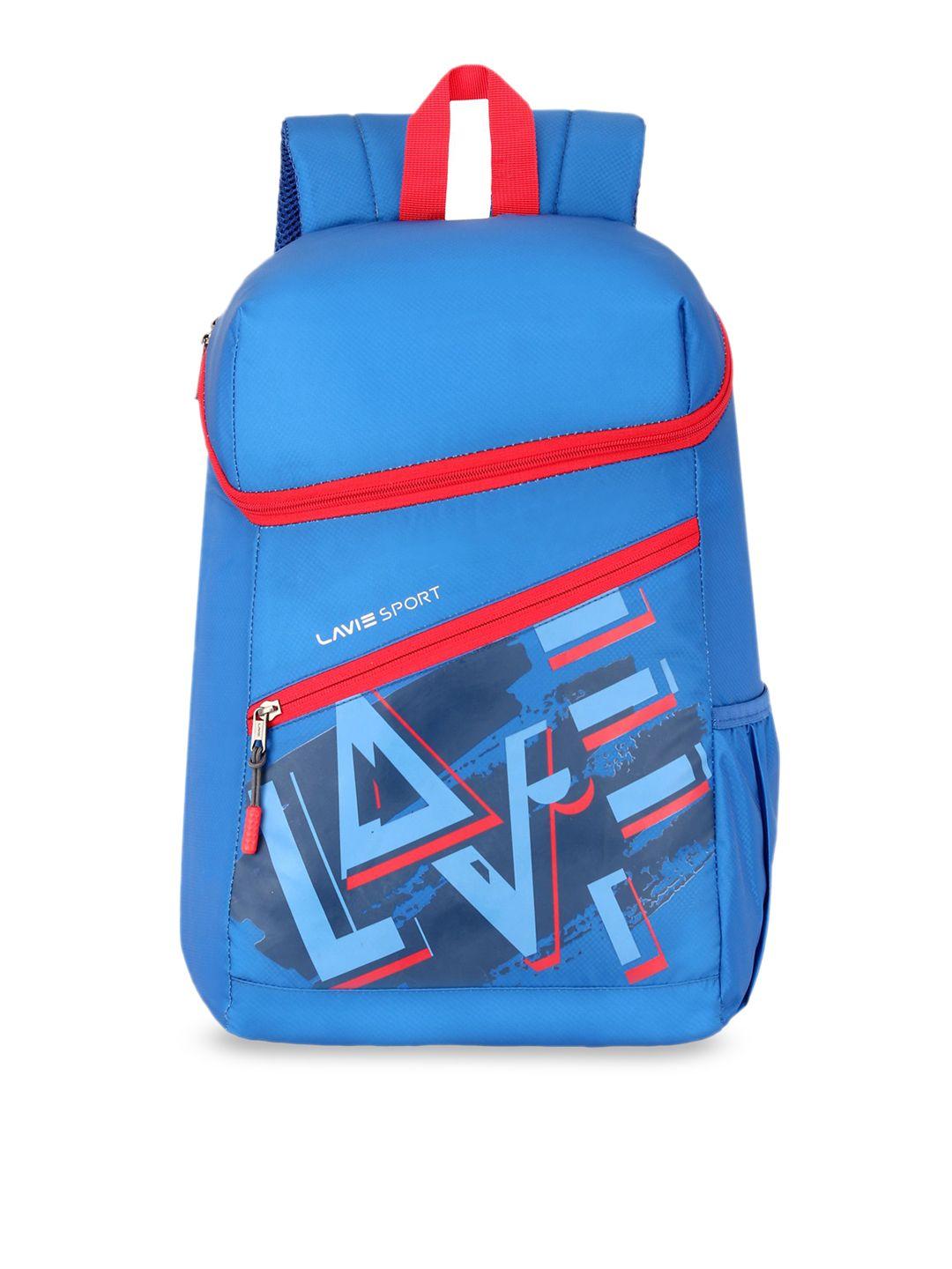 lavie sport unisex blue graphic backpack