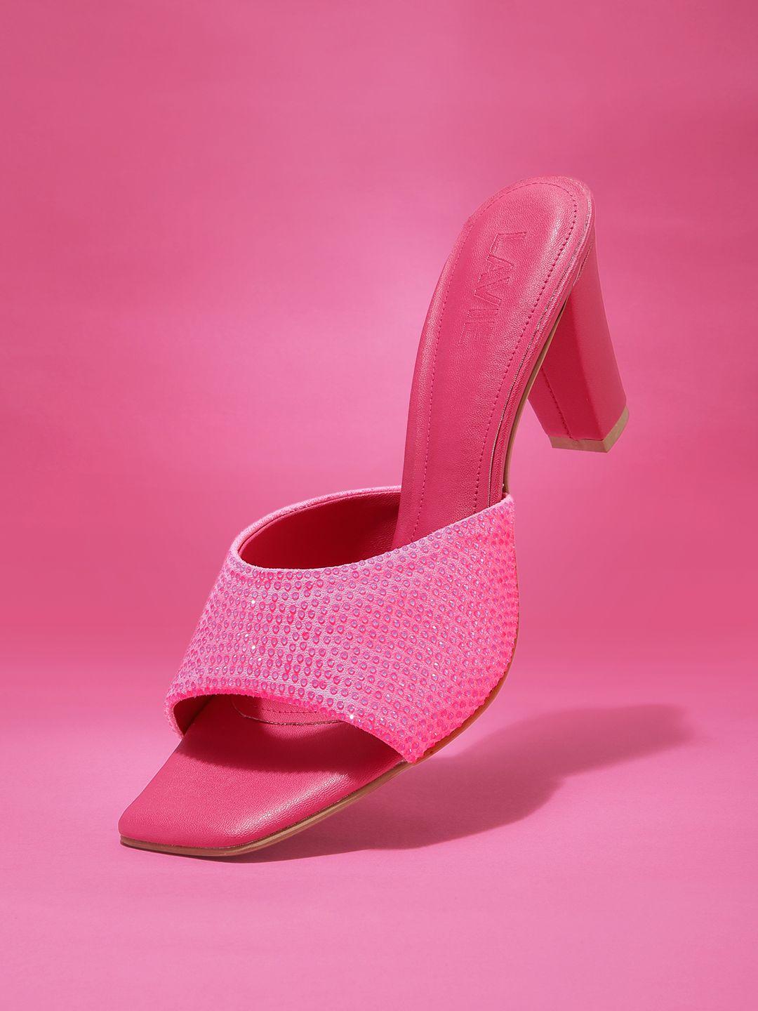 lavie textured block heels
