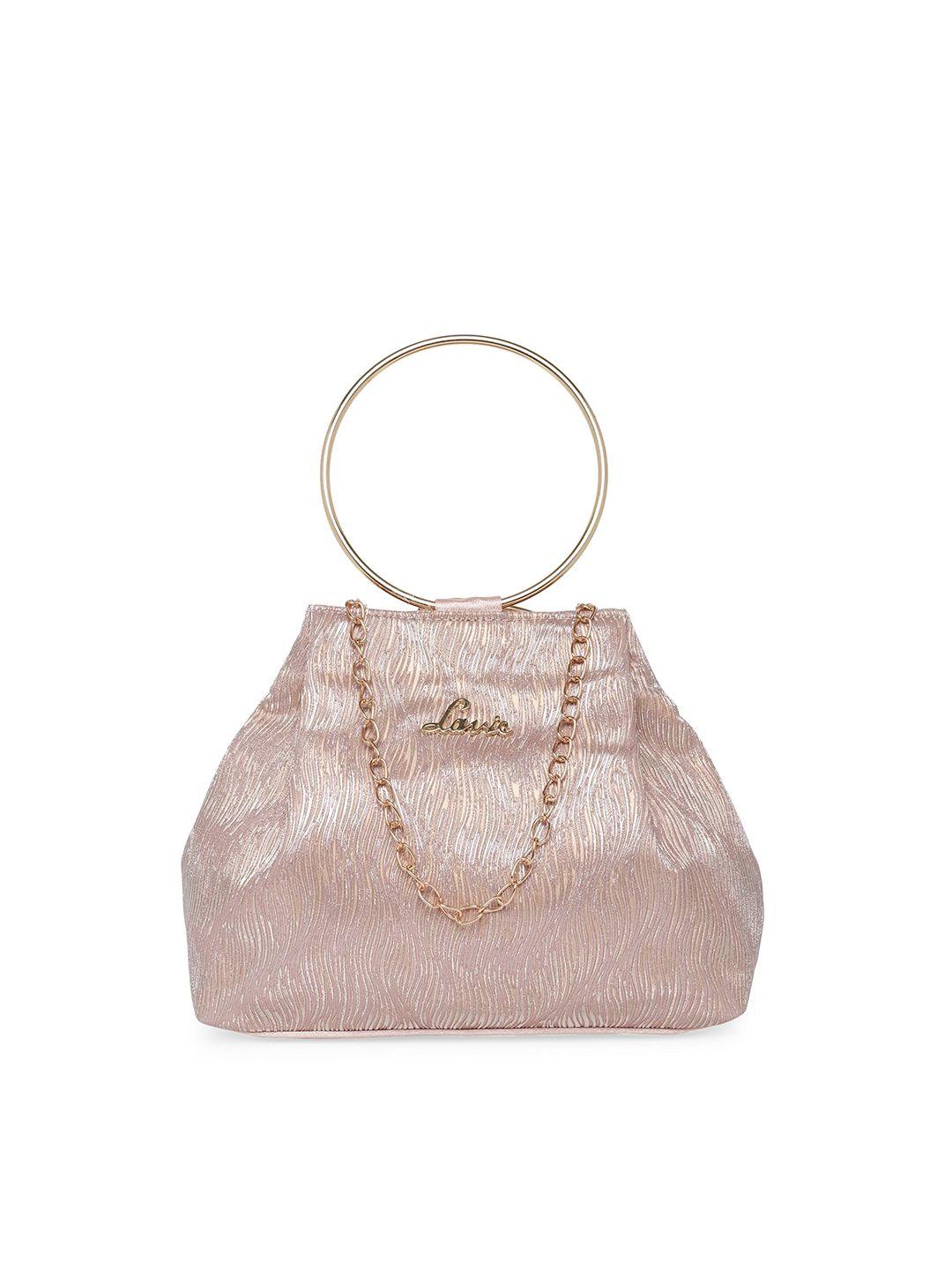 lavie alya rose gold structured potli