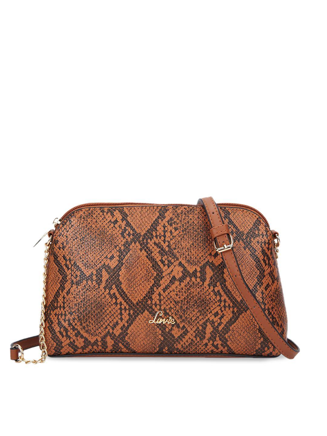 lavie animal printed structured sling bag