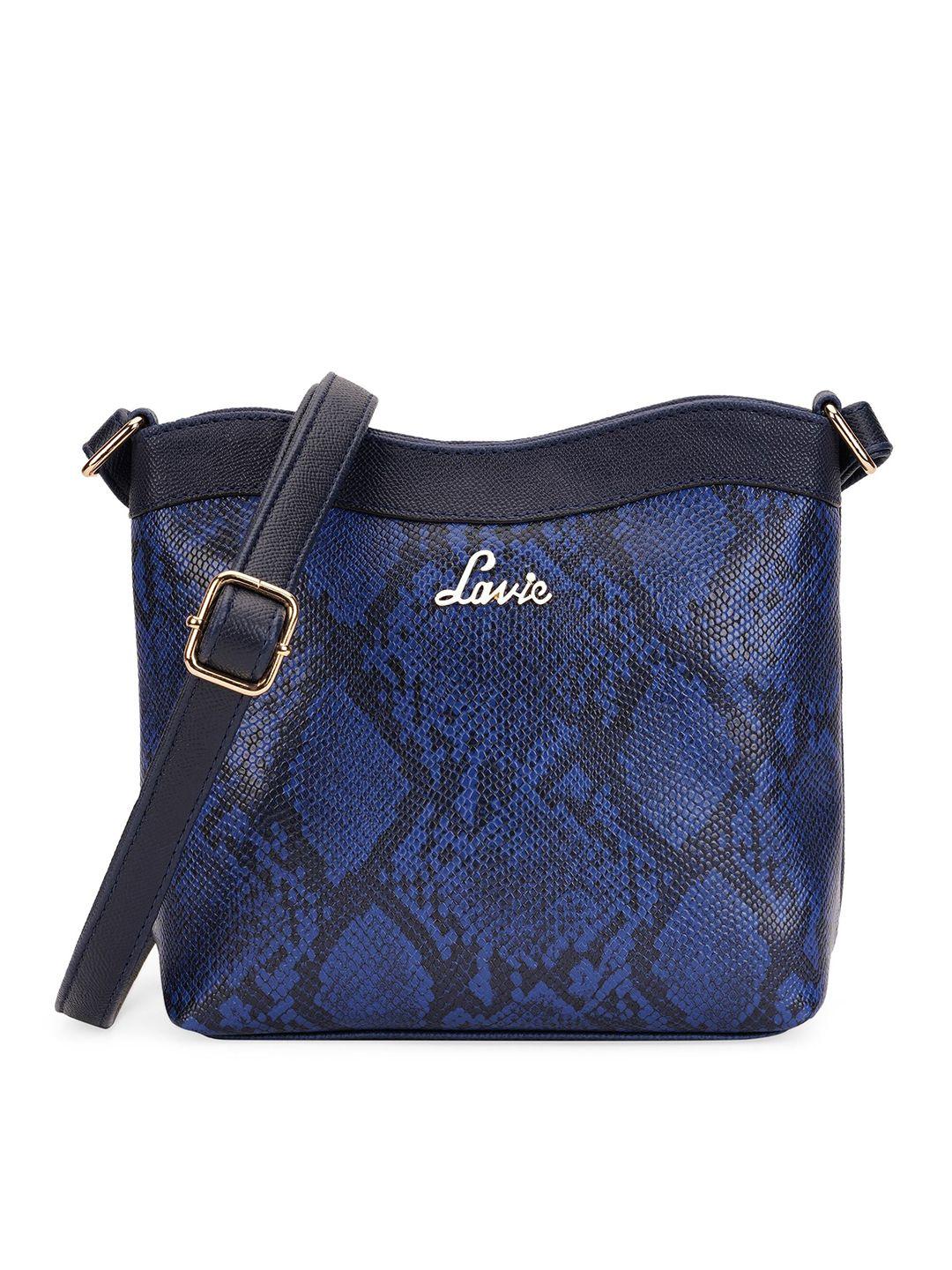 lavie animal textured bucket sling bag