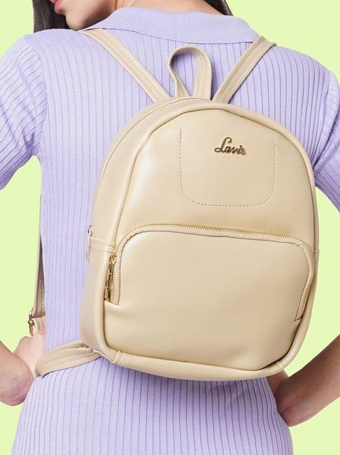 lavie beige large backpack