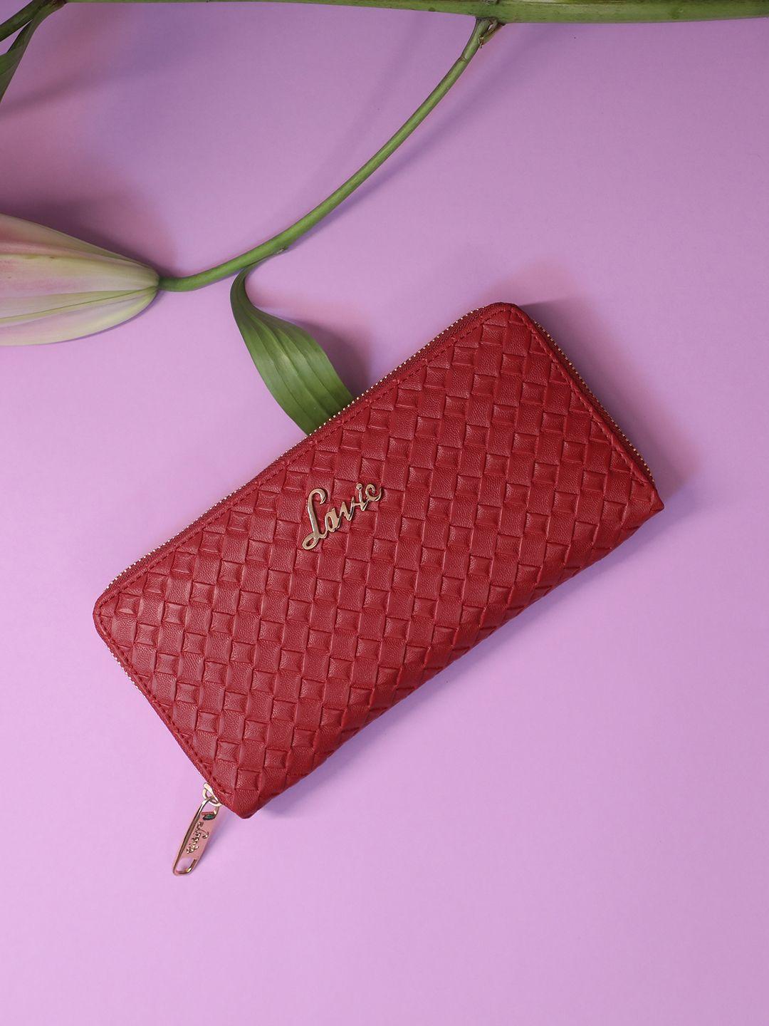 lavie bot pro women red large zip around wallet