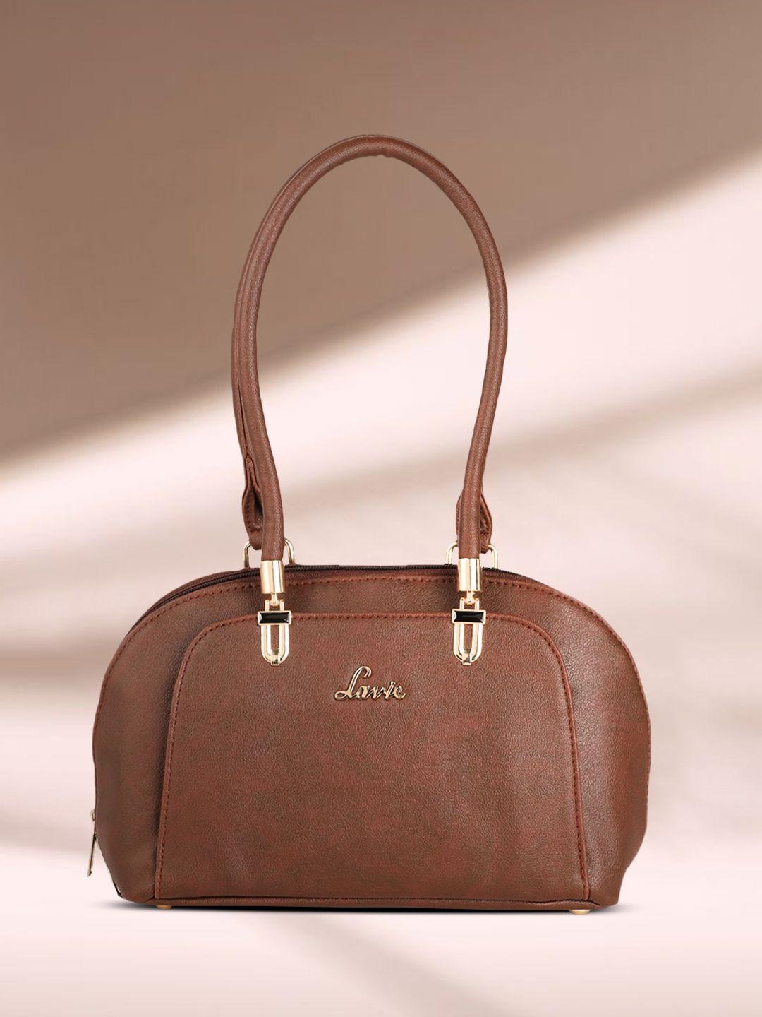 lavie brown textured 3c ziana dome satchel handbag