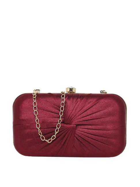 lavie cheer frame maroon synthetic clutch