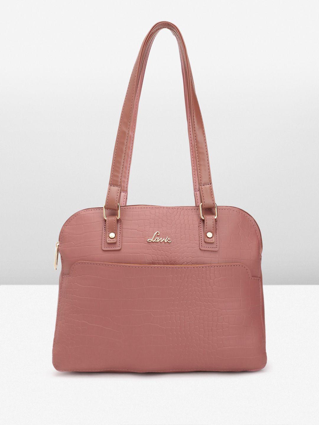 lavie crocodile textured structured shoulder bag