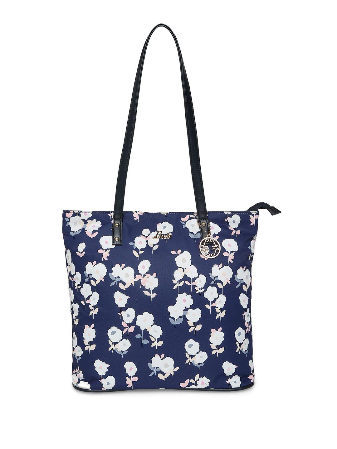 lavie floral printed structured tote bag