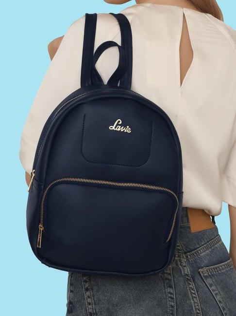 lavie navy pu medium backpack