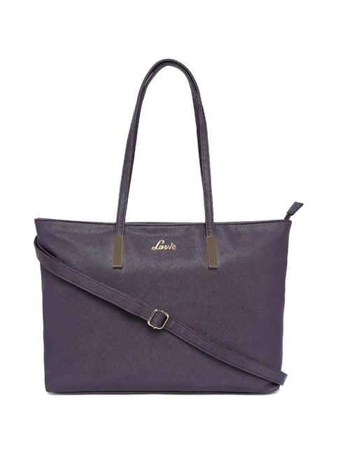 lavie purple medium solid shoulder bag