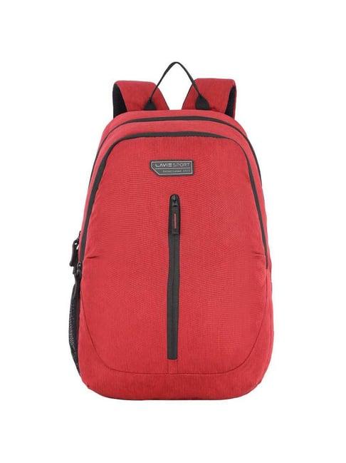 lavie red medium laptop backpack