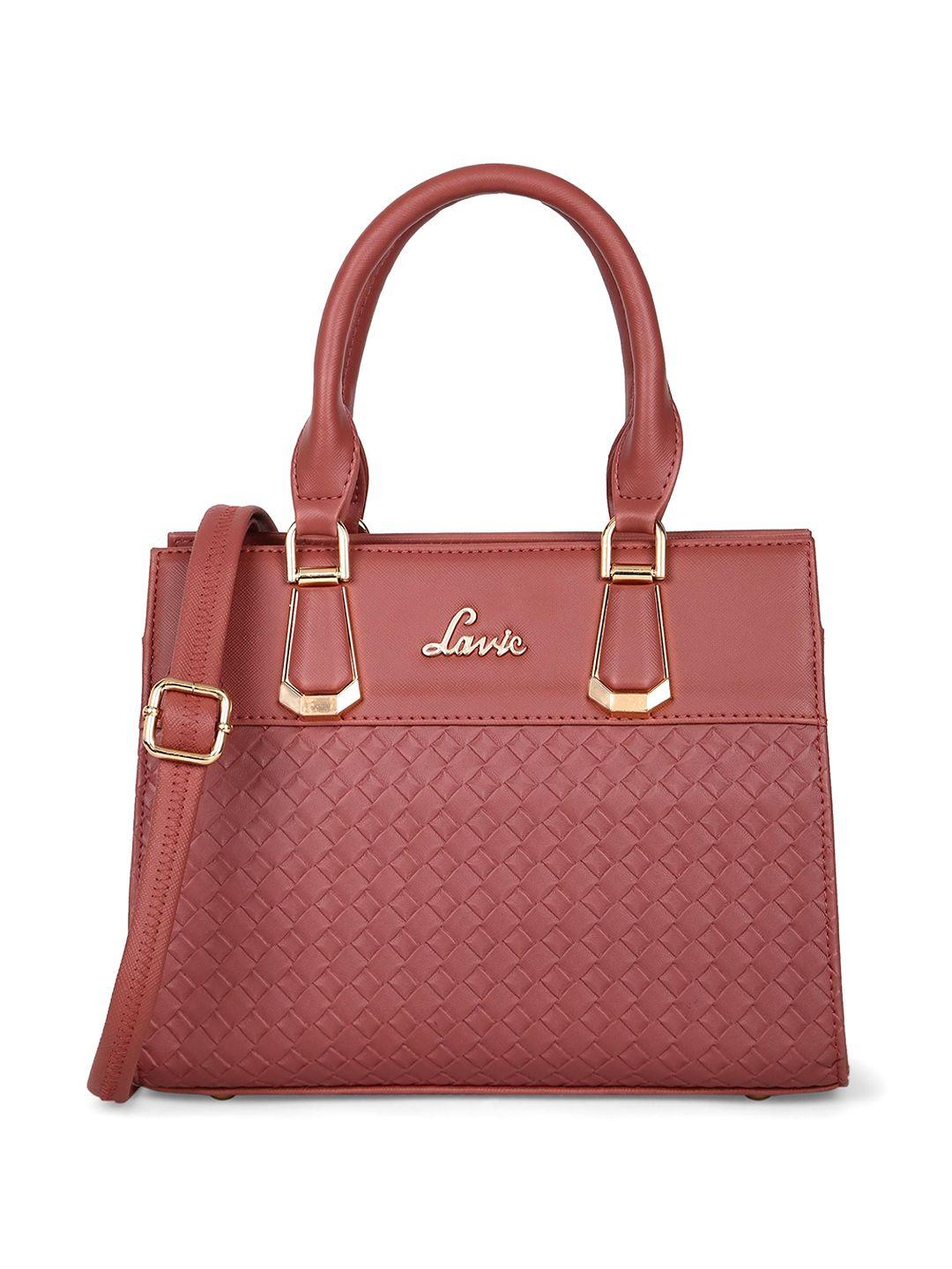 lavie self design structured handheld bag