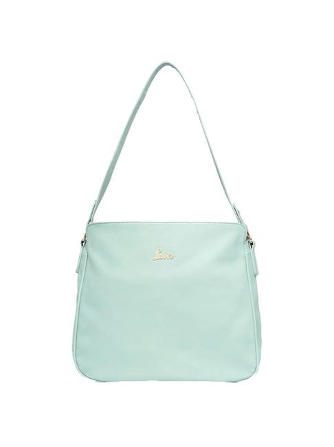 lavie serbs mint green solid medium shoulder handbag