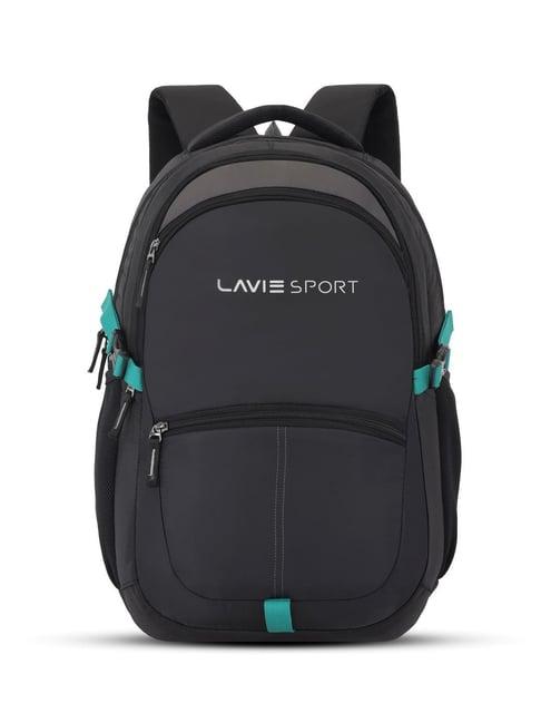 lavie sport black solid laptop backpack