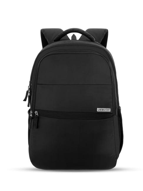 lavie sport black solid laptop backpack