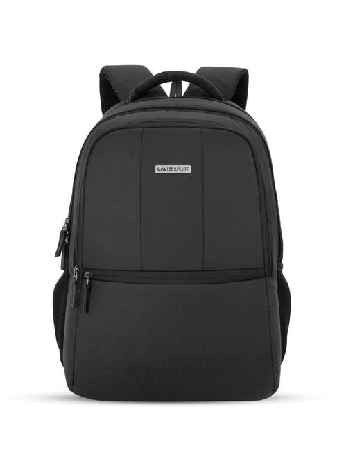 lavie sport black solid laptop backpack