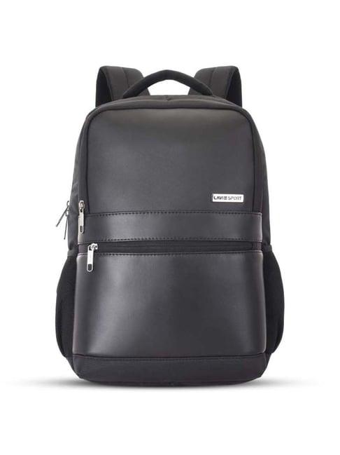 lavie sport black solid laptop backpack