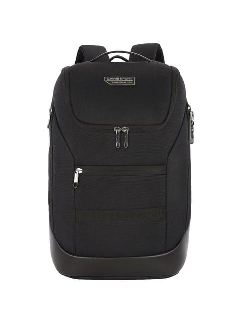 lavie sport emperor 24l anti-theft & laptop backpack for men & women |boys & girls (black)