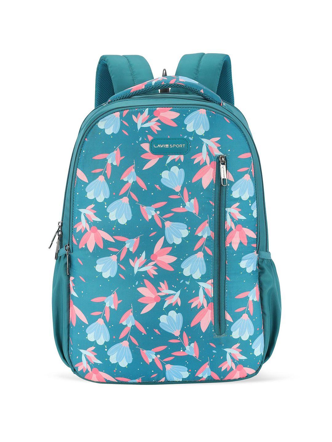 lavie sport girls floral printed padded backpack