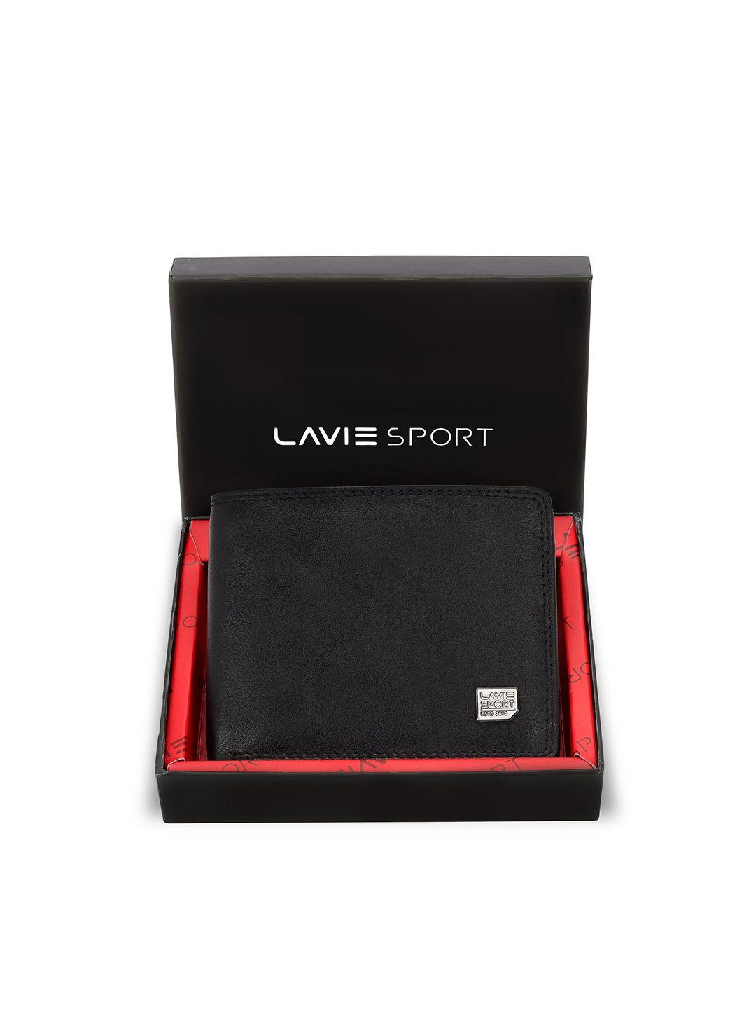 lavie sport men black two fold bankers wallet