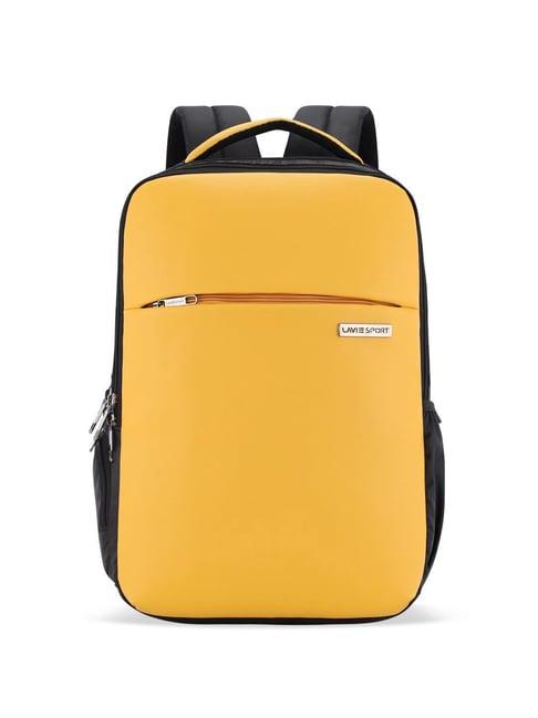 lavie sport prodigy 22l laptop unisex backpack for men & women backpack for girls & boys (yellow)