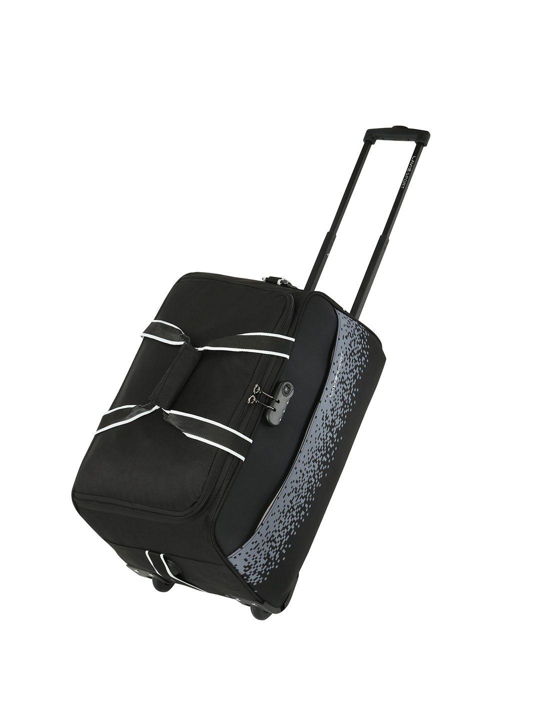 lavie sport unisex cabin size 56 liter pixel wheel duffle bag