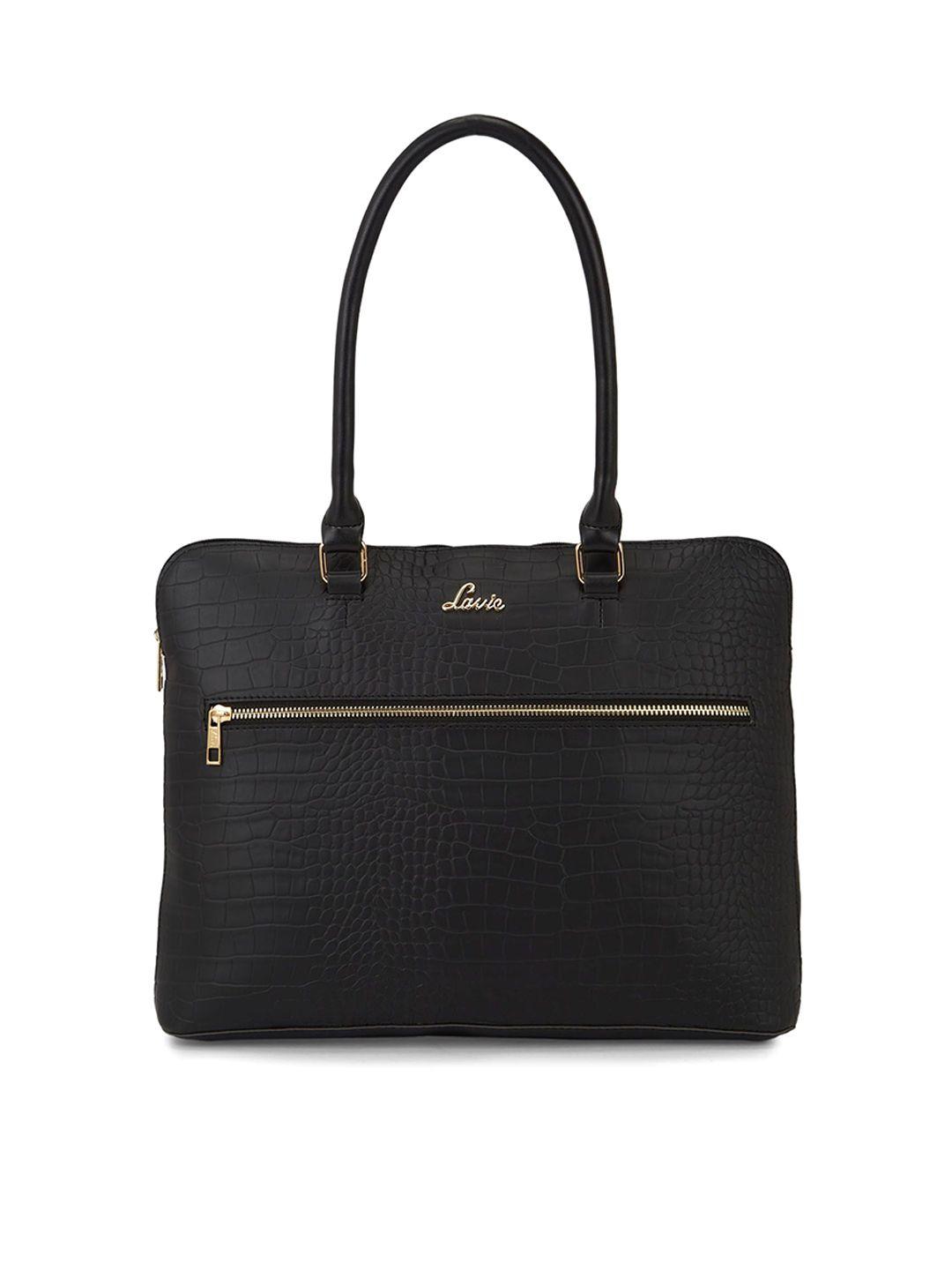 lavie up to 12 inch textured laptop bag