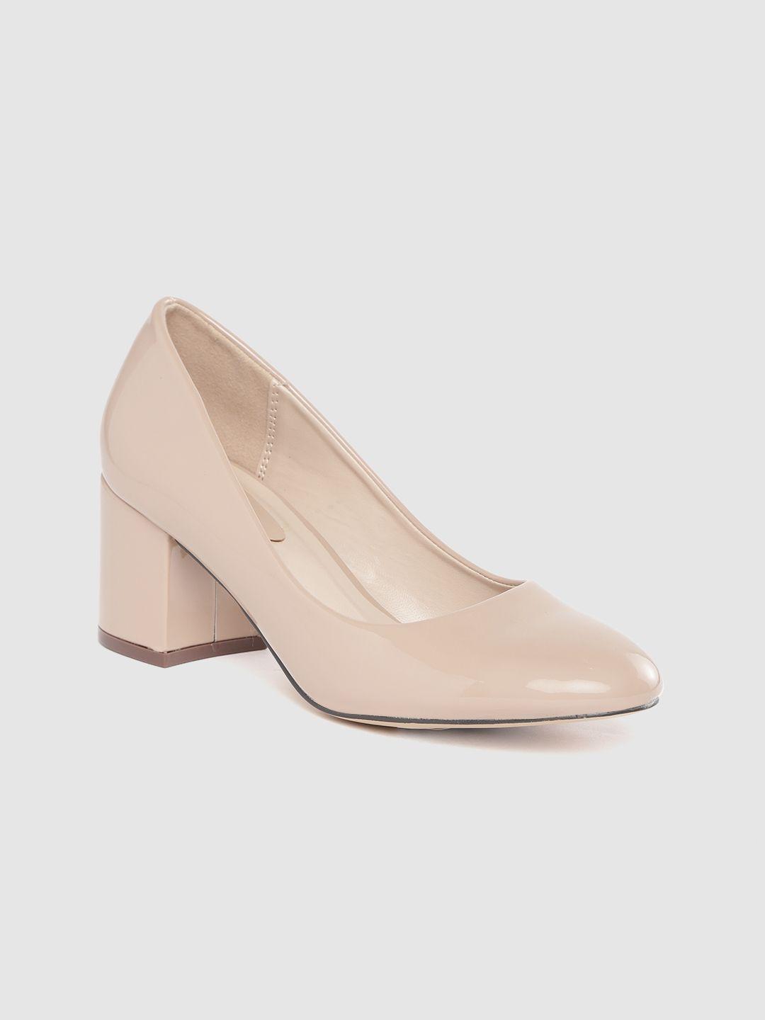 lavie women beige solid pumps