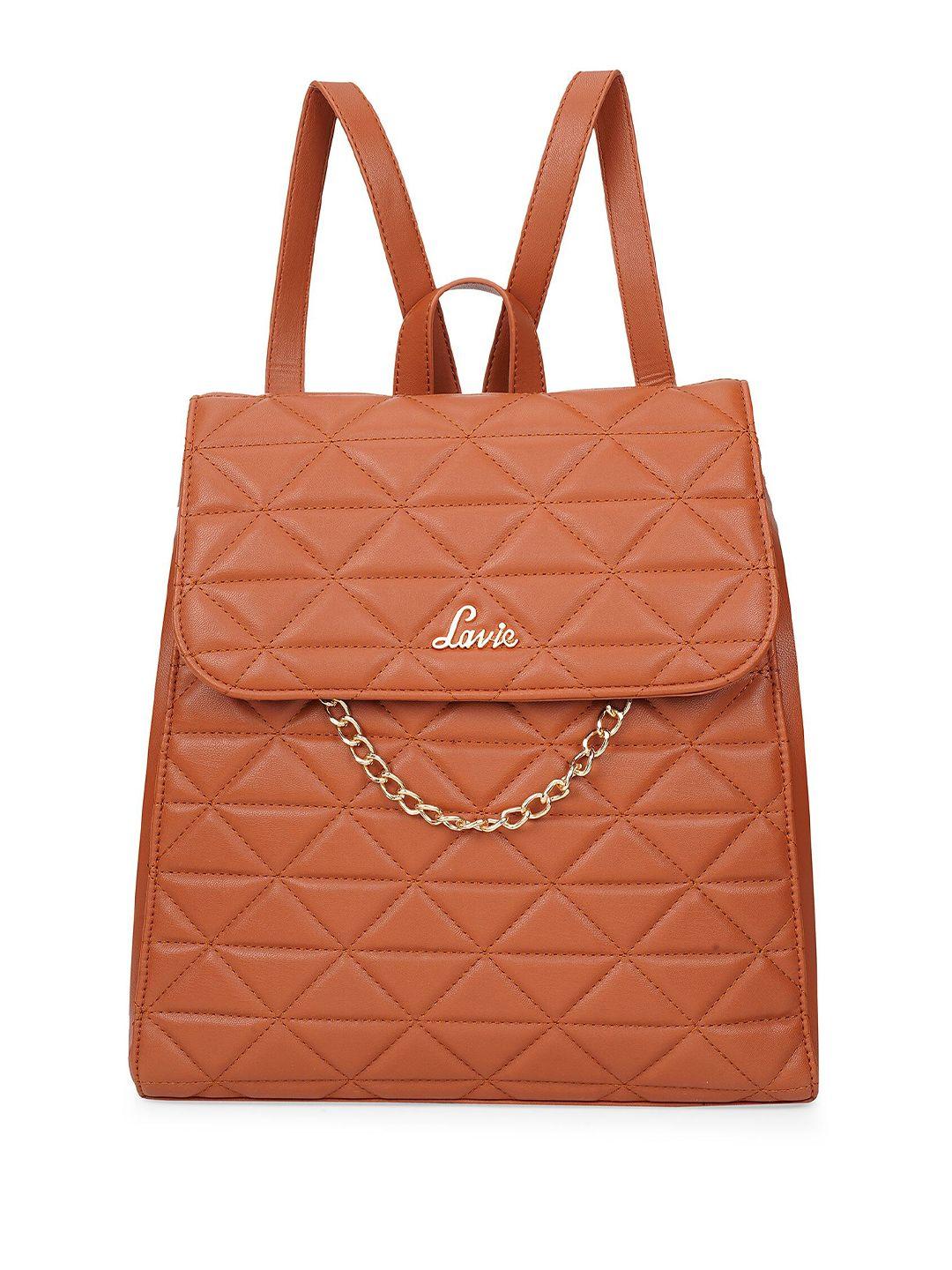 lavie women geometric textured ergonomic padded backpack