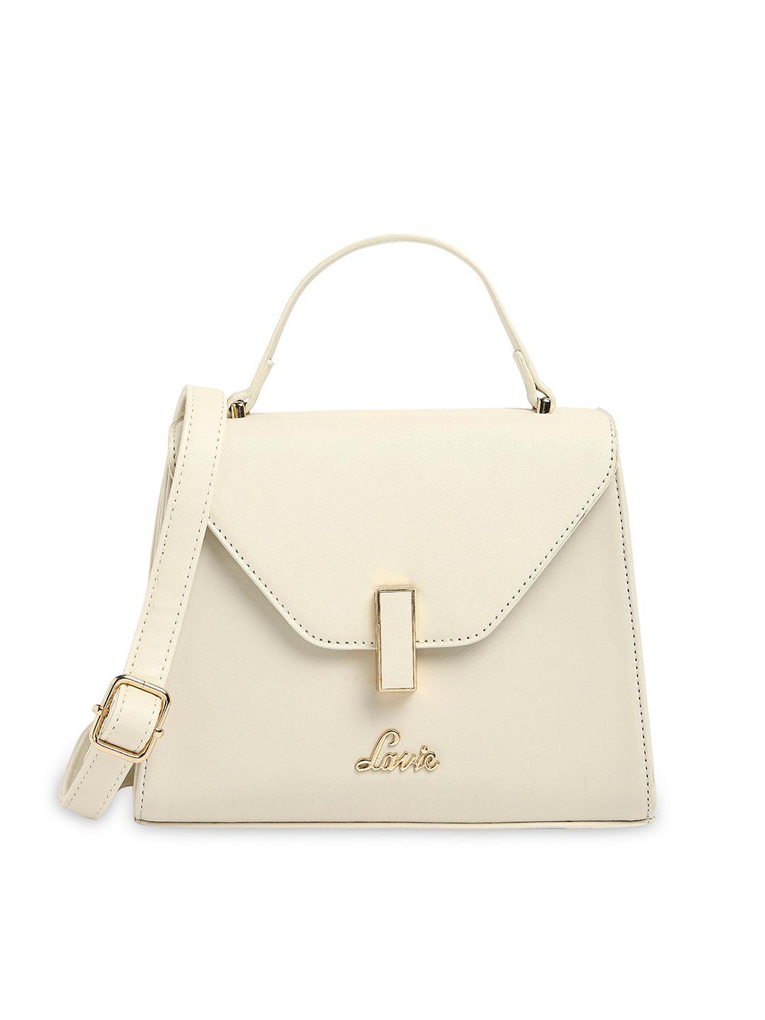 lavie women gypsy pro white solid structured satchel bag