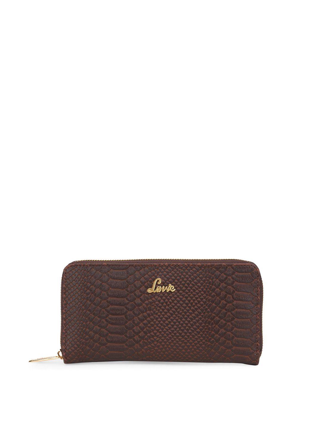 lavie women textured zip around wallet