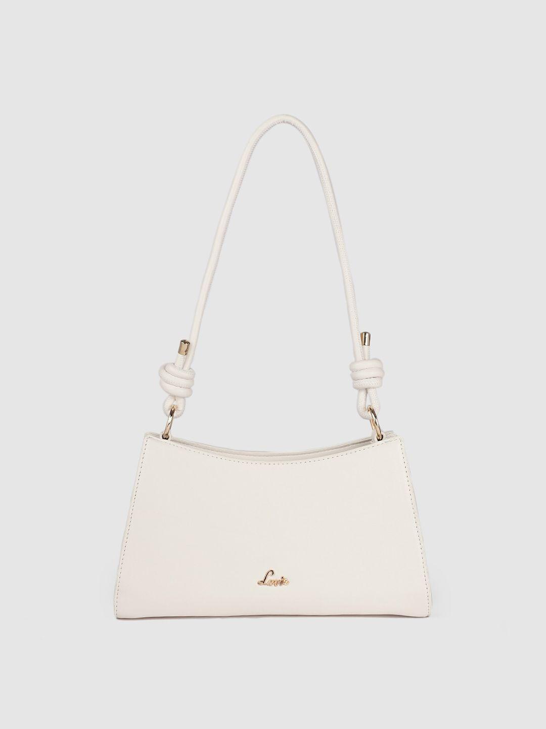 lavie women white structured shoulder bag