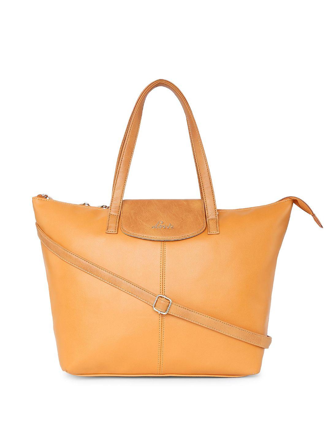 lavie yellow solid handheld bag