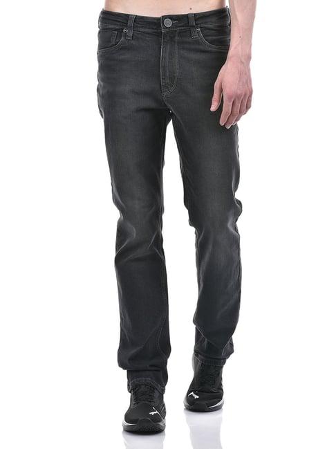 lawman pg3 dark grey straight fit lightly washed jeans