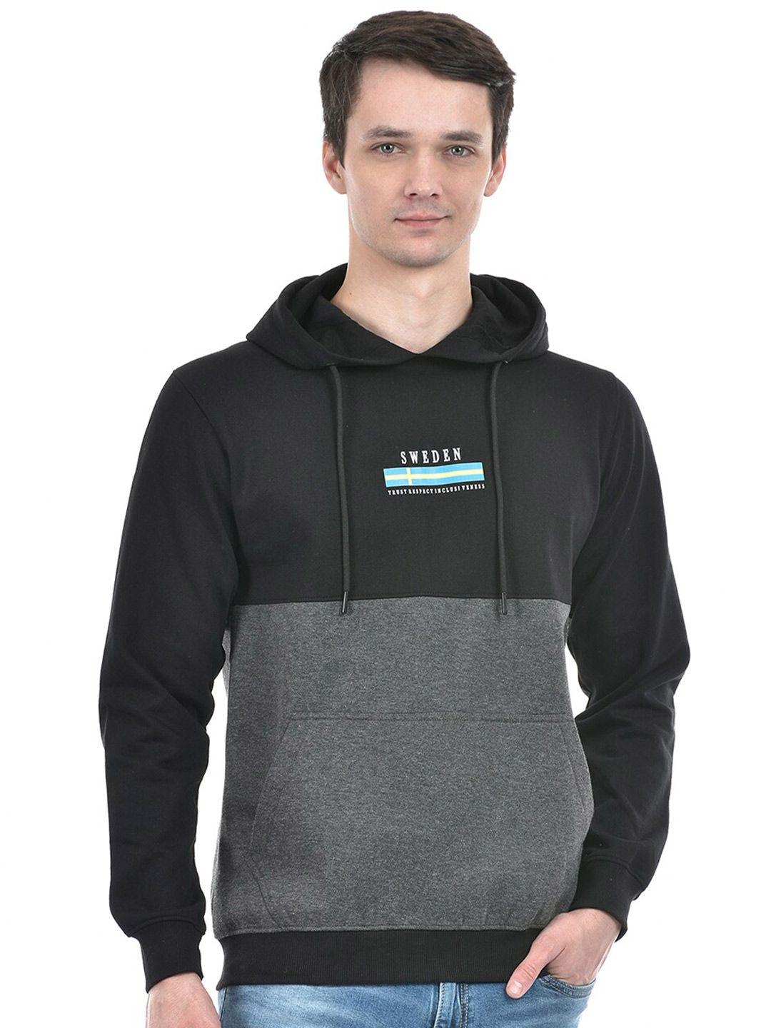 lawman pg3 men colourblocked hooded sweatshirt