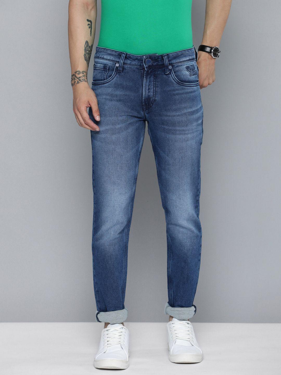 lawman pg3 men slim fit heavy fade stretchable jeans