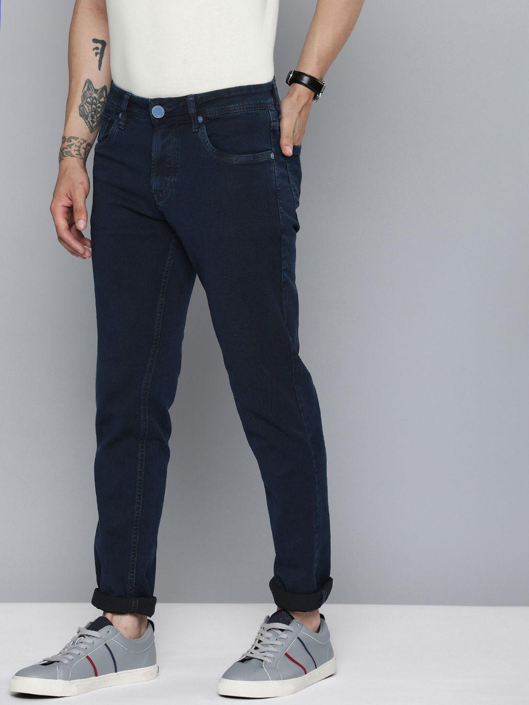 lawman pg3 men slim fit stretchable mid-rise jeans