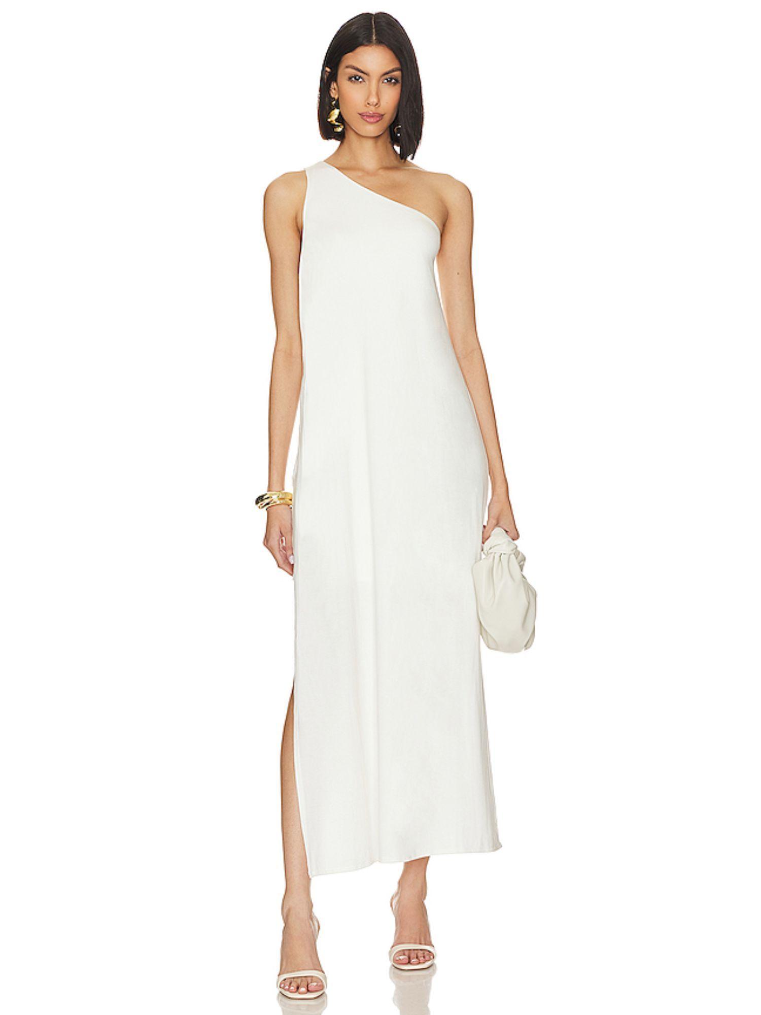 layered one shoulder dress