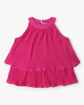 layered pleated top