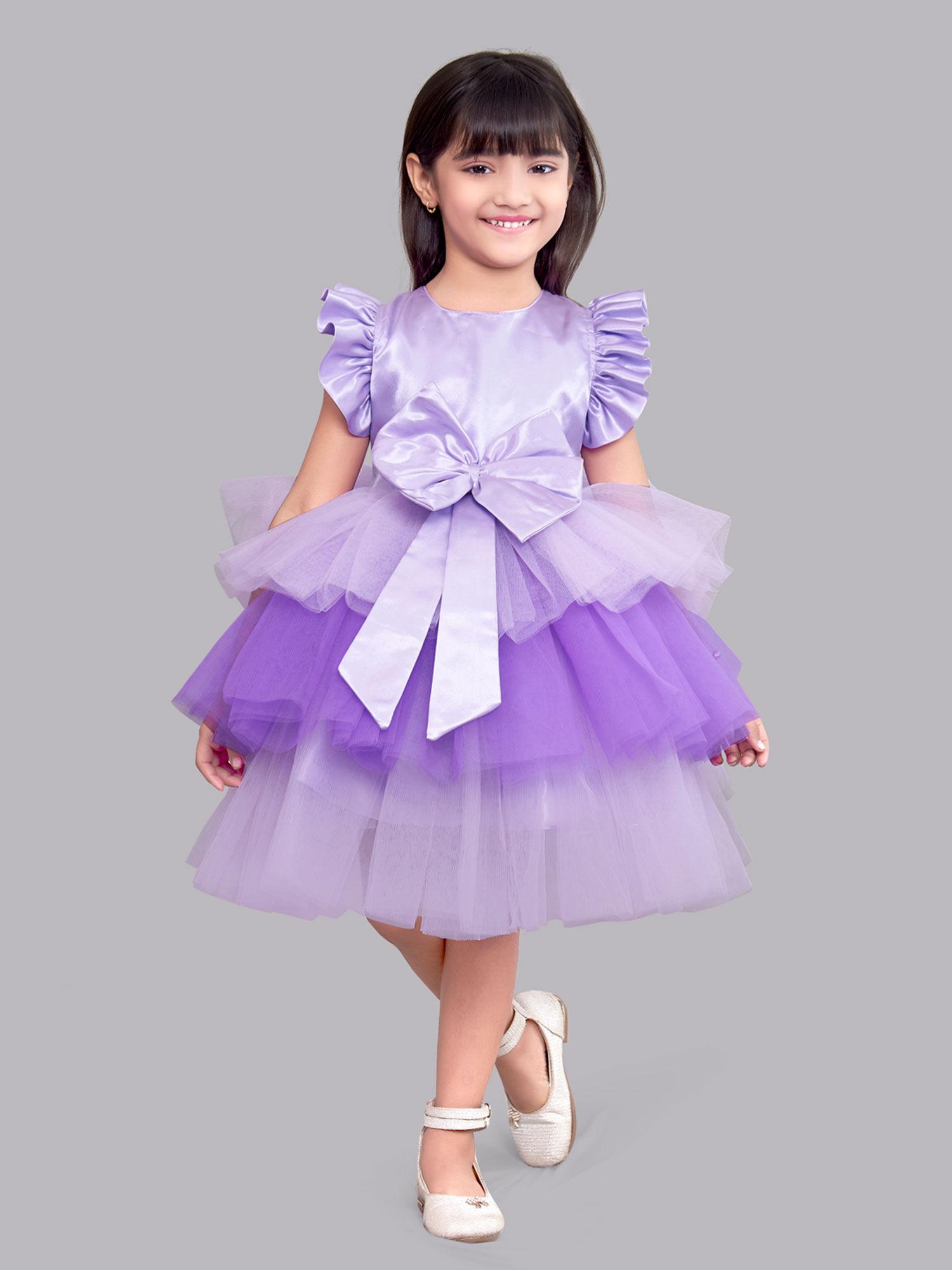 layers party dress -lavender